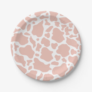 Assiettes En Carton Cowgirl Anniversaire Fête Vache rose Imprimer