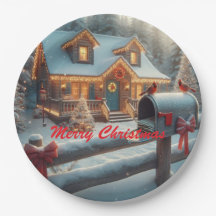 Cozy Christmas Cabin Winter Wonderland