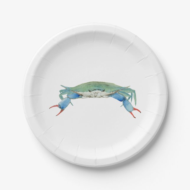 Assiettes En Carton Crabe (Devant)