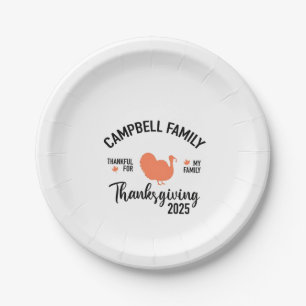 Assiettes En Carton Crampbell Family 2025 Thanksgiving diner Turquie