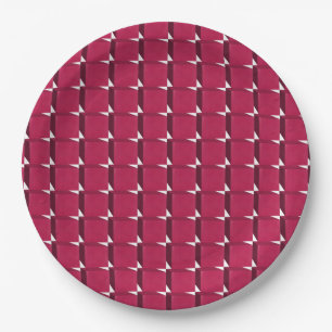 Assiettes En Carton Cranberry Cubes