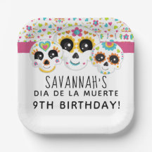 Crâne à sucre Dia de La Muerte Halloween Anniversa