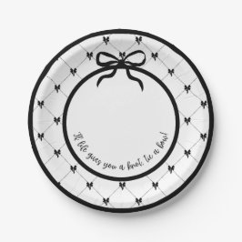 Assiettes En Carton Cravate d'une plaque de 7 po