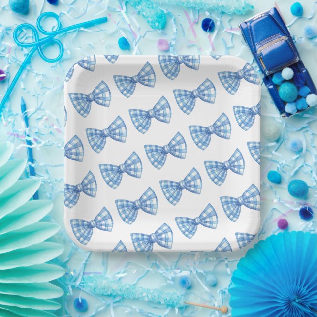 Assiettes En Carton Cravate Motif Baby shower   Pique-nique (Fête)