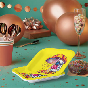 Assiettes En Carton Cravings cosmiques - Le rêve des astronautes