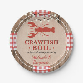 Assiettes En Carton Crawfish Boil Homard Engagement Partie Rustique