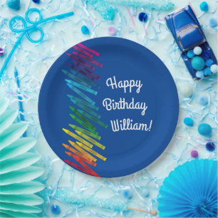 Assiettes En Carton Crayons Anniversaire de enfant Party Art joli colo