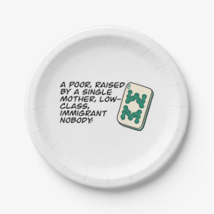 Assiettes En Carton Crazy Rich Asians Mahjong scène citation Classic