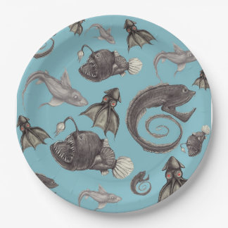 Assiettes En Carton Créatures marines