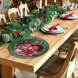 Assiettes En Carton Créer votre propre photo de famille Joyeux Noël