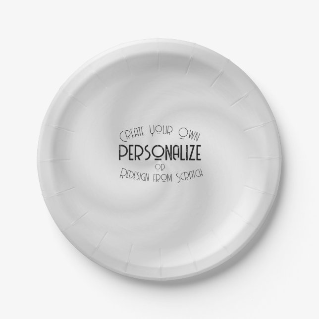 Assiettes En Carton Créez votre propre conception personnalisée (Devant)