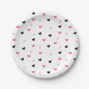 Assiettes En Carton Crème glacée Coeurs Scoop Anniversaire Plaque papi
