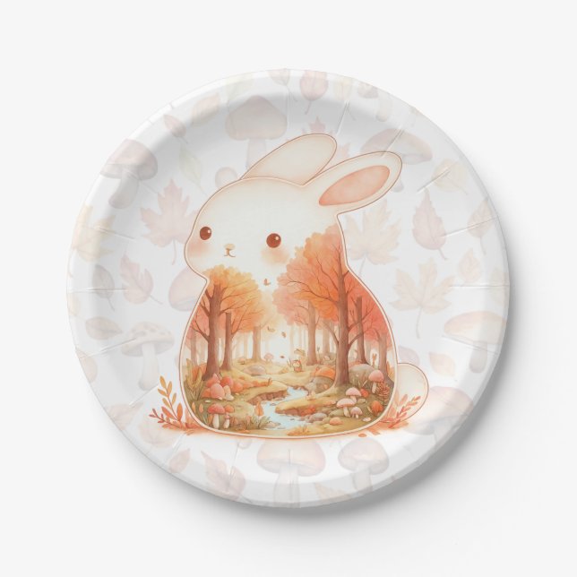 Assiettes En Carton Critère de Wilderness de Whimsy - le lapin - (Devant)