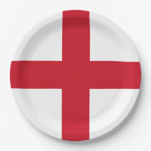 Assiettes En Carton Croix de St George ~ Drapeau d'Angleterre Plaques