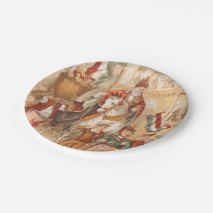 Assiettes En Carton Cru de Sinterklaas de Néerlandais de St Nick