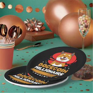 Assiettes En Carton Crypto DogeCoin Millionaire Chargement