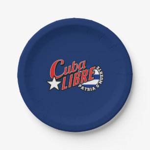Assiettes En Carton Cuba Libre Motto
