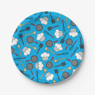 Assiettes En Carton Cuisine Chef Cuisine Enfants 1er anniversaire