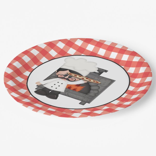 Assiettes En Carton Cuisine italienne Baking Pizza (Angle)