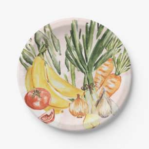 Assiettes En Carton cuisine, légumes