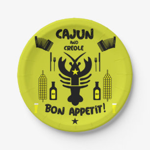 Assiettes En Carton Cuisines Cajun et Créole
