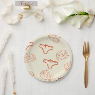 Assiettes En Carton culottes et crêpes