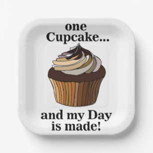 Assiettes En Carton Cupcake Et Ma Journée Fête De Cupcake