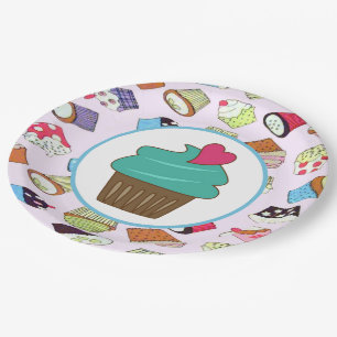 Assiettes En Carton Cupcakes