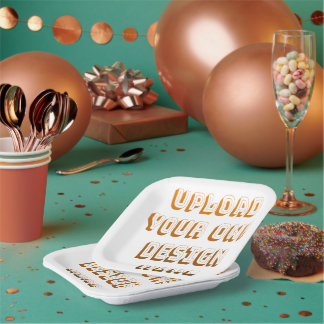 Assiettes En Carton Custom Upload Design Product