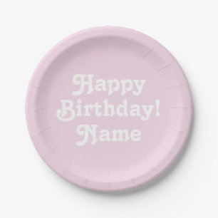 Assiettes En Carton Customiser personnalisation avec nom et photo Anni