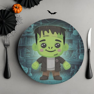 Assiettes En Carton Cute adorable Plaque Papier Frankenstein