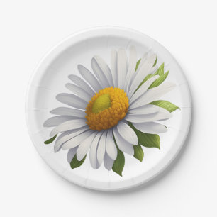 Assiettes En Carton Cute Daisy — Puissance des fleurs