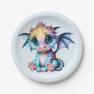 Assiettes En Carton Cute et adorable Kawaii Baby Dragon