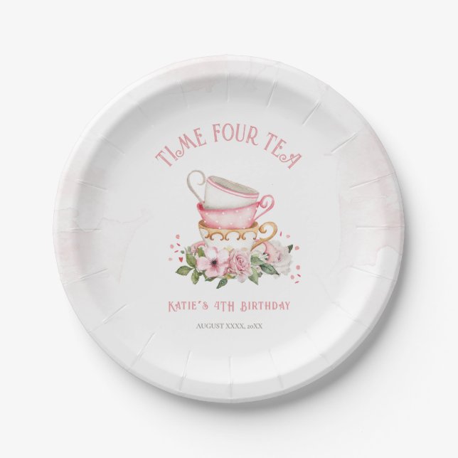 Assiettes En Carton Cute Floral Teups (Devant)