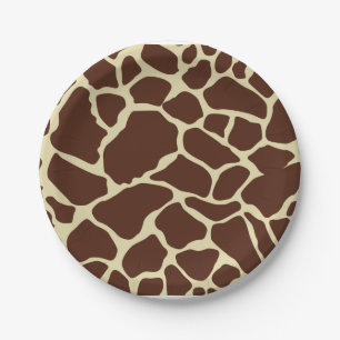 Assiettes En Carton Cute Giraffe Poster de animal Fun Party