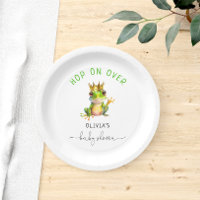 Cute Grenouille Prince Bébé Garçon Douche Plaques