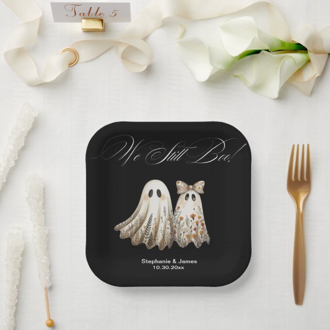 Assiettes En Carton Cute Halloween thème Mariage Anniversaire Gâteau (Mariage)