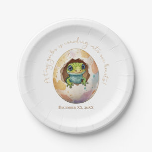 Assiettes En Carton Cute Kawaii Gecko Lizard Baby shower d'oeufs