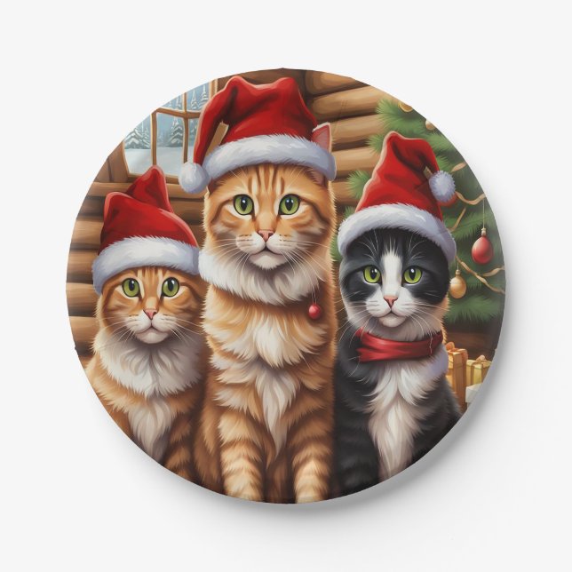 Assiettes En Carton Cute Kittens (Devant)