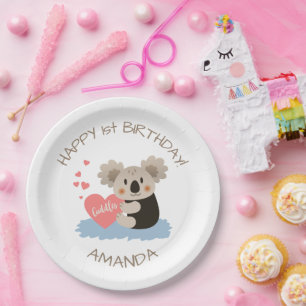 Assiettes En Carton Cute Koala Cuddles ID386
