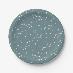 Assiettes En Carton Cute Motif Sky Constellation