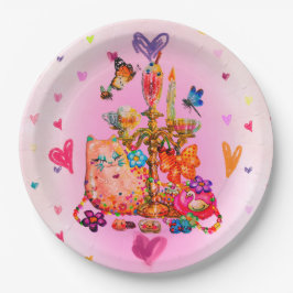Assiettes En Carton Cute Pastel