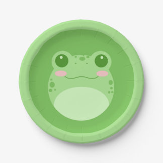 Assiettes En Carton Cute Petite Grenouille