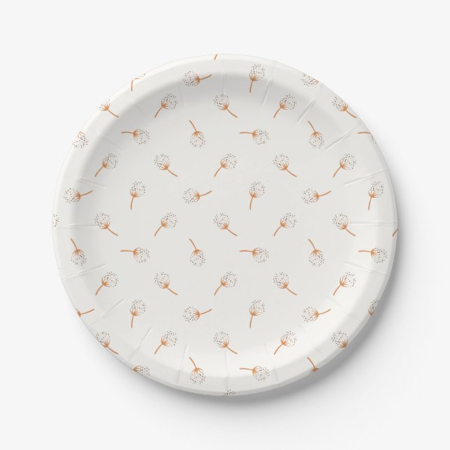 Assiettes En Carton Cute Polka Dot Motif (Devant)