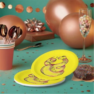 Assiettes En Carton Cute serpent