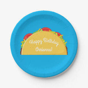 Assiettes En Carton Cute Taco Enfants 1er anniversaire fête Nourriture