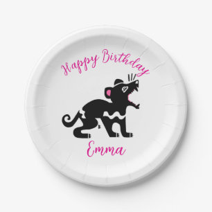Assiettes En Carton Cute Tasmanie DEVIl - Animaux sauvages - Fête-