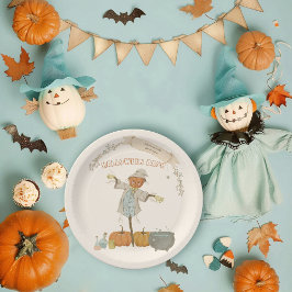 Assiettes En Carton Cute Vintage épouvantail halloween bash