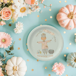 Assiettes En Carton Cute Vintage épouvantail halloween bash