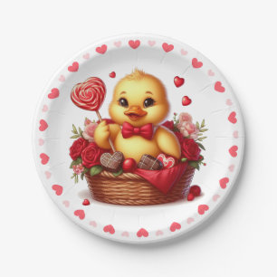Assiettes En Carton Cute/Whimisical Valentine's day cank